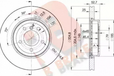 R BRAKE 78rbd26071 -  